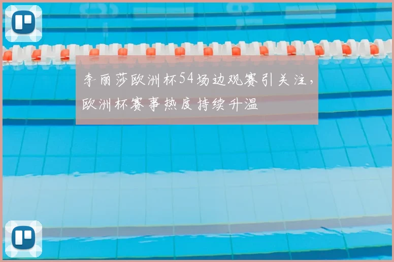 李丽莎欧洲杯54场边观赛引关注,欧洲杯赛事热度持续升温